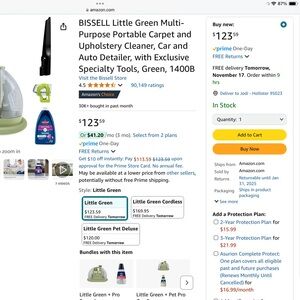 Bissell Little Green Multi Carpet and Upholstery Cleaner